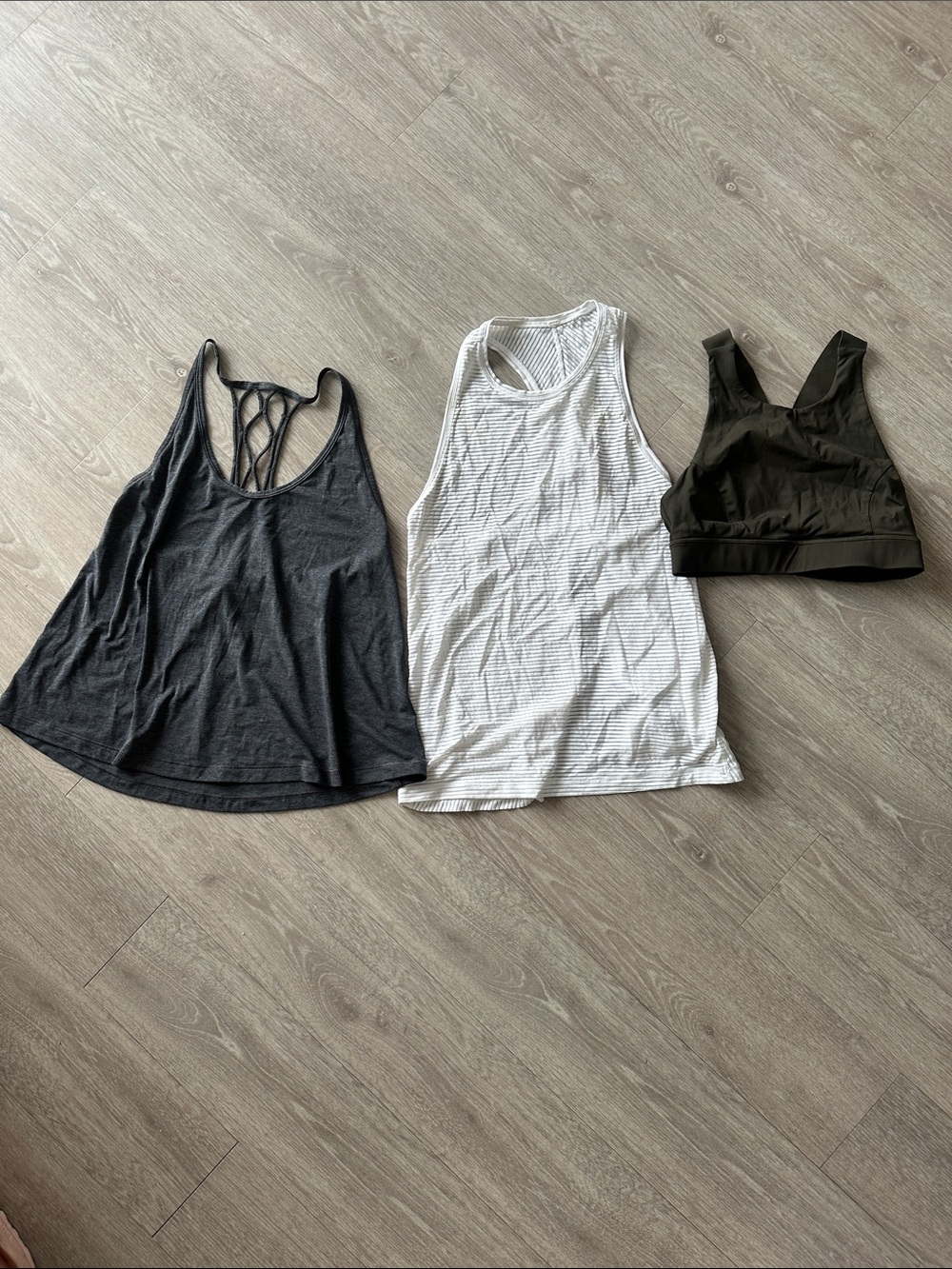 Lululemon Yoga Tops. Set of 3. Preowned Size 4